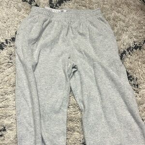 Brandy Melville Waffle Knit Gray Sweatpants